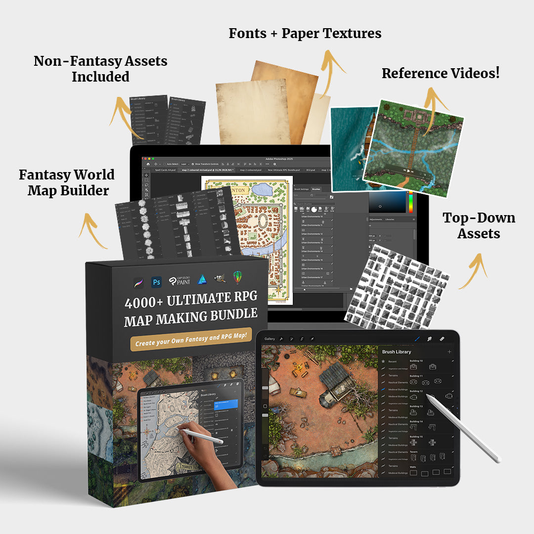 4000+ Ultimate Map Making Bundle - For RPG Enthusiasts – Fantasy Maps ...